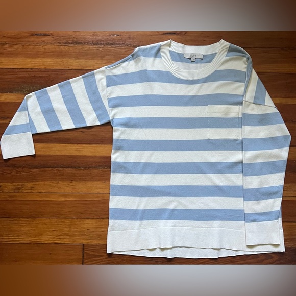 Striped Pocket Tunic Sweater - Picture 3 of 7